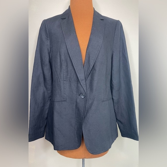 NWT Talbots Linen Blazer Suit Jacket Fully Lined Size 8 - Picture 1 of 10